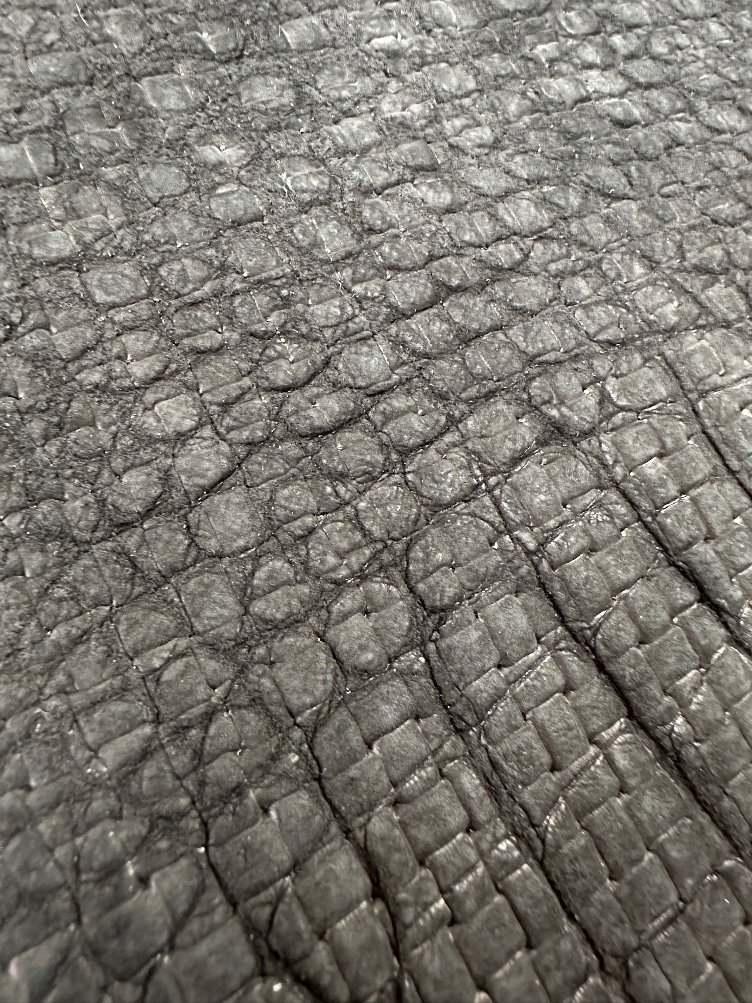 Black Basketweave Alligator 34 cm Grade 1