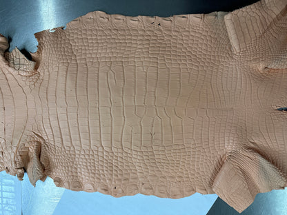 Matte Peach Fuzz Alligator Skin 28cm/Gr5