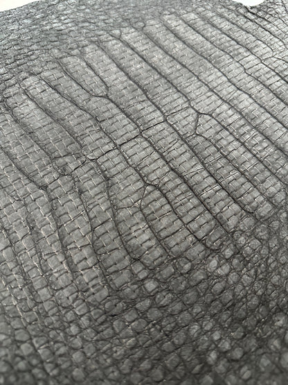 Black Basketweave Alligator 34 cm Grade 1